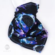 Trojcípý šátek Dračí ovoce modré